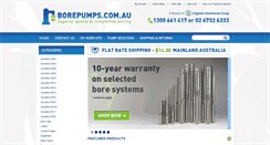 Desktop Screenshot of borepumps.com.au