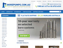 Tablet Screenshot of borepumps.com.au